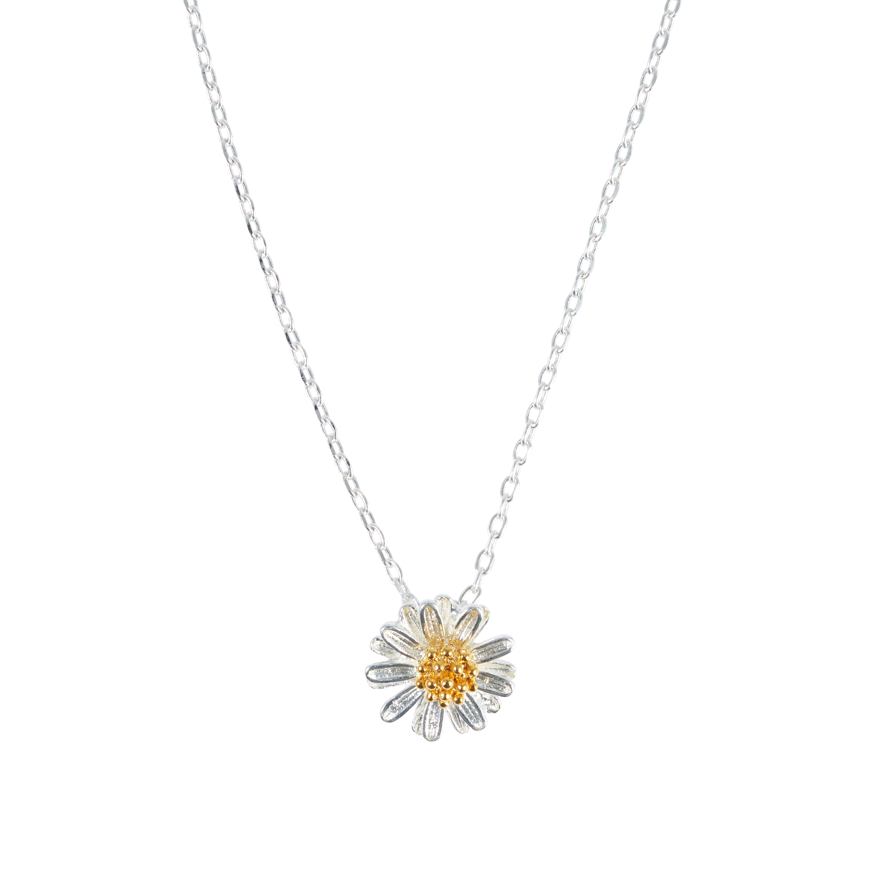 White gold best sale daisy necklace